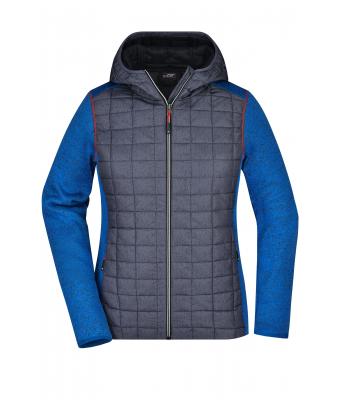 Femme Veste tricot hybride femme Royal-mélange/anthracite-mélange 8500