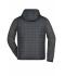 Herren Men's Knitted Hybrid Jacket Grey-melange/anthracite-melange 8501