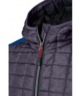 Herren Men's Knitted Hybrid Jacket Royal-melange/anthracite-melange 8501