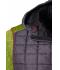 Men Men's Knitted Hybrid Jacket Kiwi-melange/anthracite-melange 8501