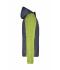 Heren Men's Knitted Hybrid Jacket Kiwi-melange/antraciet-melange 8501