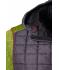 Heren Men's Knitted Hybrid Jacket Kiwi-melange/antraciet-melange 8501