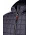 Heren Men's Knitted Hybrid Jacket Licht melange/antraciet-melange 8501
