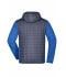 Heren Men's Knitted Hybrid Jacket Royal-melange/antraciet-melange 8501