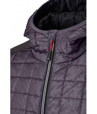 Homme Veste tricot hybride homme Gris-mélange/anthracite-mélange 8501
