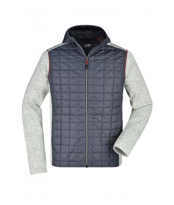 Homme Veste tricot hybride homme Mélange-clair/anthracite-mélange 8501