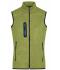 Heren Men's Knitted Fleece Vest Kiwi-melange/royal 8491