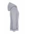 Damen Ladies' Club Sweat Jacket Grey-heather/white 8577