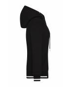 Ladies Ladies' Club Sweat Jacket Black/white 8577