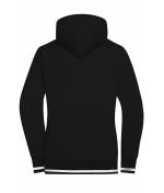 Ladies Ladies' Club Sweat Jacket Black/white 8577