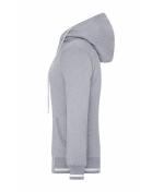 Ladies Ladies' Club Sweat Jacket Grey-heather/white 8577