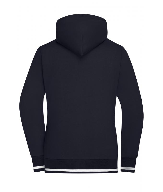 Ladies Ladies' Club Sweat Jacket Navy/white 8577
