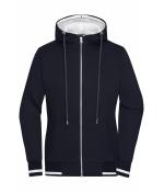 Ladies Ladies' Club Sweat Jacket Navy/white 8577