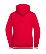 Ladies Ladies' Club Sweat Jacket Red/white 8577