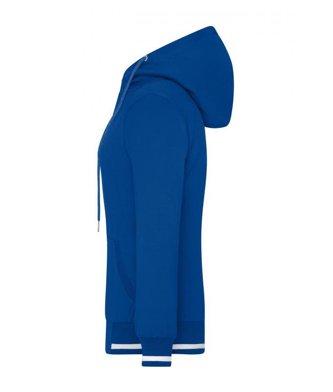 Ladies Ladies' Club Sweat Jacket Royal/white 8577