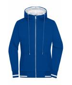 Ladies Ladies' Club Sweat Jacket Royal/white 8577