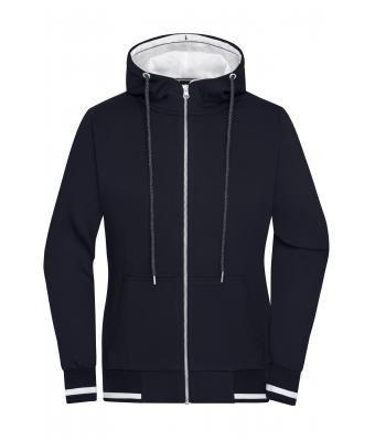 Dames Ladies' Club Sweat Jacket Navy/wit 8577