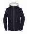 Dames Ladies' Club Sweat Jacket Navy/wit 8577