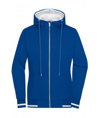 Dames Ladies' Club Sweat Jacket Royal/wit 8577