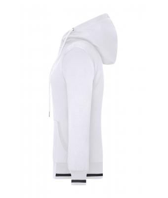 Dames Ladies' Club Sweat Jacket Wit/navy 8577