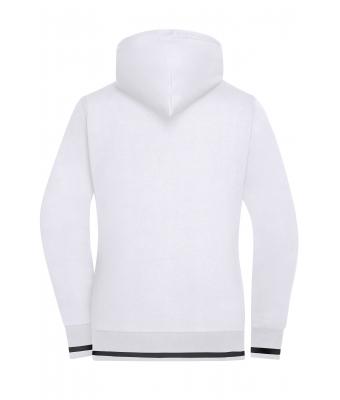 Dames Ladies' Club Sweat Jacket Wit/navy 8577