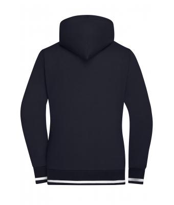 Femme Veste sweat-shirt femme Marine/blanc 8577