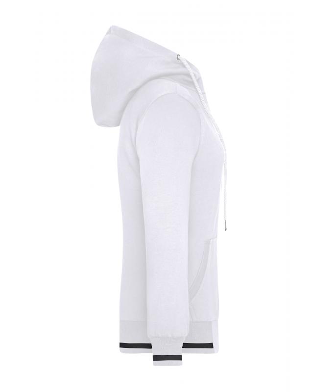 Femme Veste sweat-shirt femme Blanc/marine 8577