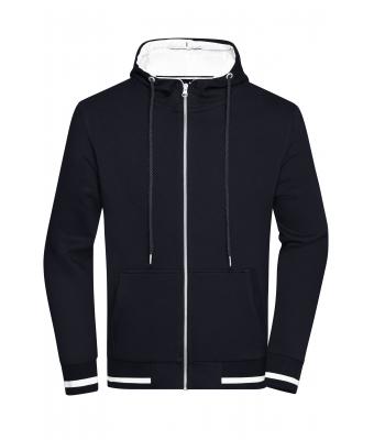 Herren Men's Club Sweat Jacket Navy/white 8578