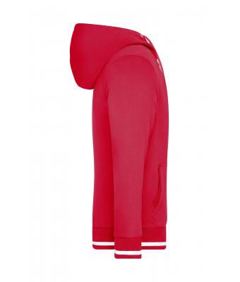 Herren Men's Club Sweat Jacket Red/white 8578