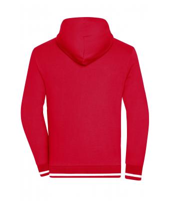 Herren Men's Club Sweat Jacket Red/white 8578