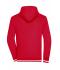 Herren Men's Club Sweat Jacket Red/white 8578