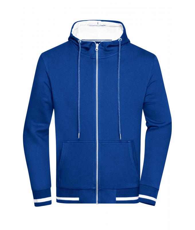 Herren Men's Club Sweat Jacket Royal/white 8578