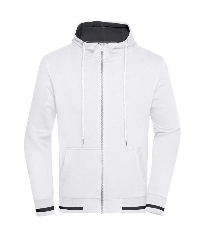 Herren Men's Club Sweat Jacket White/navy 8578