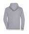 Men Men's Club Sweat Jacket Grey-heather/white 8578