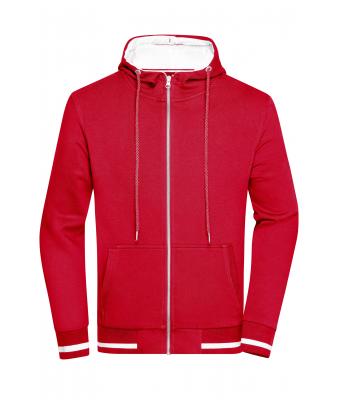 Men Men's Club Sweat Jacket Red/white 8578
