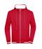 Men Men's Club Sweat Jacket Red/white 8578