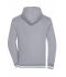 Heren Men's Club Sweat Jacket Heather grijs/wit 8578