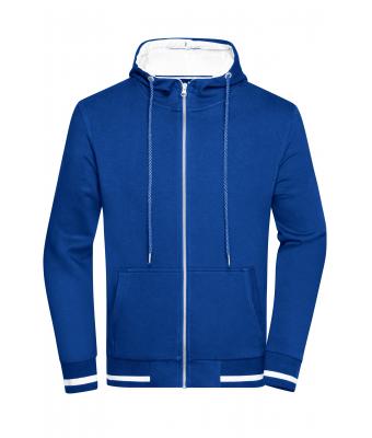 Heren Men's Club Sweat Jacket Royal/wit 8578