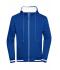 Heren Men's Club Sweat Jacket Royal/wit 8578