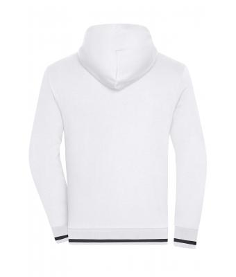 Heren Men's Club Sweat Jacket Wit/navy 8578