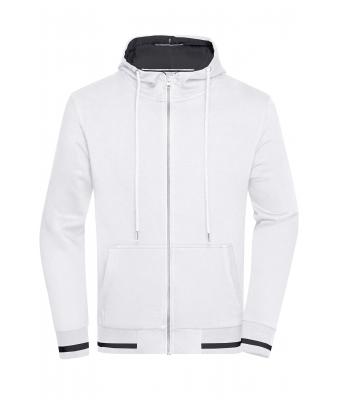 Heren Men's Club Sweat Jacket Wit/navy 8578