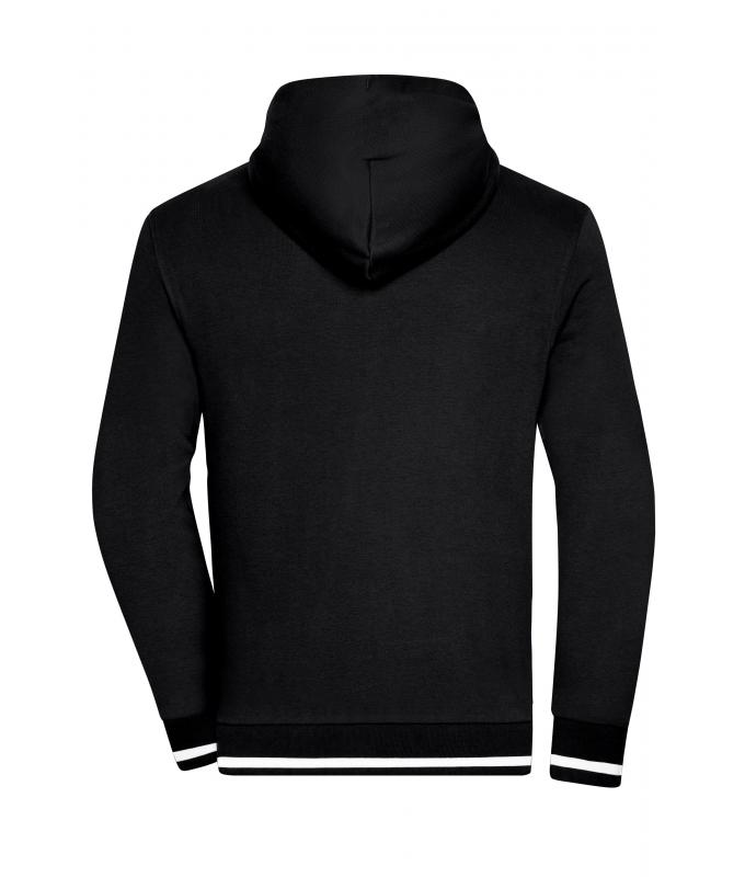 Homme Veste sweat-shirt homme Noir/blanc 8578
