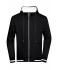 Homme Veste sweat-shirt homme Noir/blanc 8578