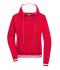 Damen Ladies' Club Hoody Red/white 8579