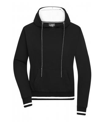 Ladies Ladies' Club Hoody Black/white 8579