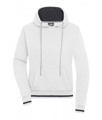 Ladies Ladies' Club Hoody White/navy 8579