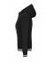 Dames Ladies' Club Hoody Zwart/wit 8579