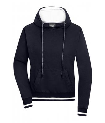 Dames Ladies' Club Hoody Navy/wit 8579