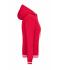 Dames Ladies' Club Hoody Rood/wit 8579