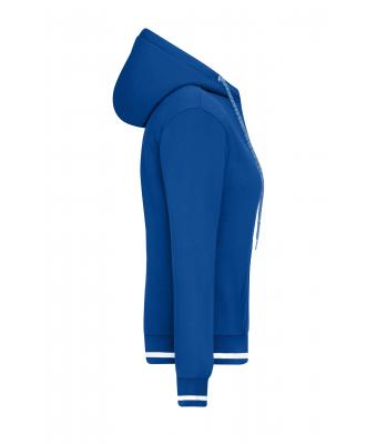 Dames Ladies' Club Hoody Royal/wit 8579